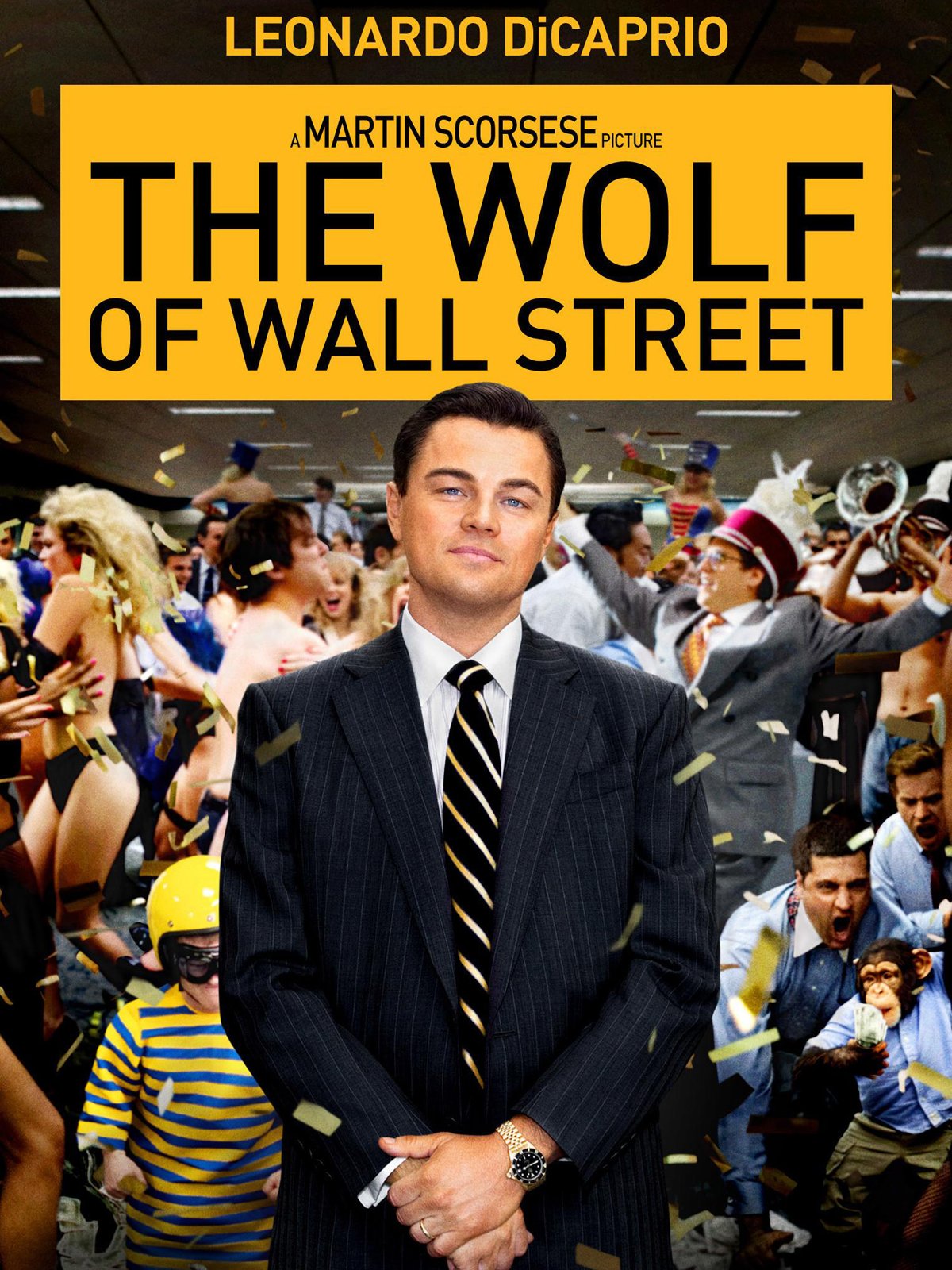 Poster for the movie "The Wolf of Wall Street"